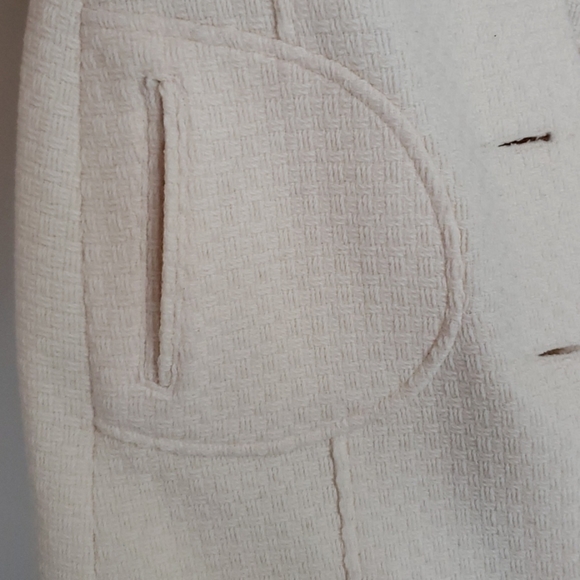 American Rag Cie Ivory Long Coat Size Small - Picture 11 of 12